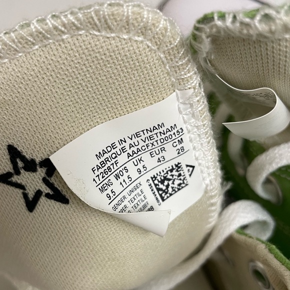 NEW Converse Chuck Taylor All Star Hi Canvas Unisex Sneakers - Matcha Color - Picture 9 of 11